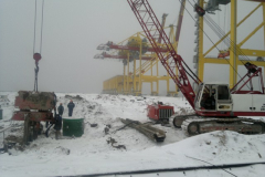 Строительство контейнерного терминала в морском порту Усть-Луга